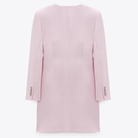 NWT ZARA Draped Blazer Dress M Blogger’s Favorite - Picture 13 of 14